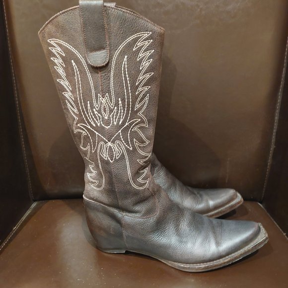 Fabio Rusconi leather boots size 7 - Picture 3 of 9